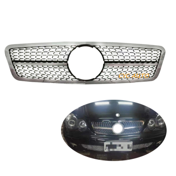 ベンツC180/C200/C230/C240/C280 W203用ダイヤモンドグリルブラッククロム