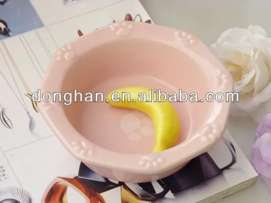 promotional customized wholesale ceramic novelty pet bowls