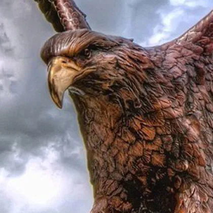 Professional Golden Eagle Statue