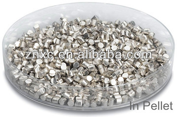 High Purity Indium slug 99.999% for widely used in coating processing industries