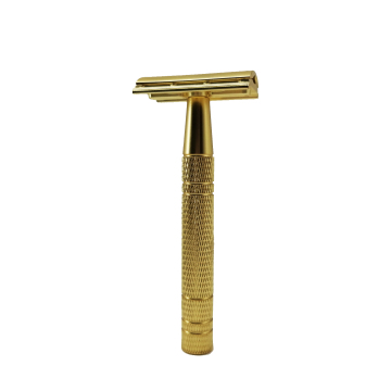 Customized Zinc Aluminum Alloy Men's Straight Razor with Metal Handle for Double Edge Shaving - Safety Razor