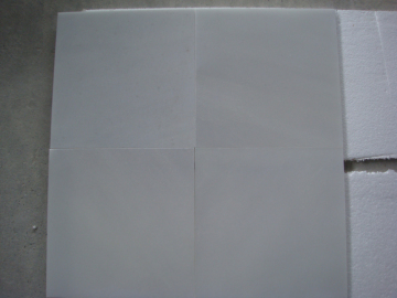 Pure white marble