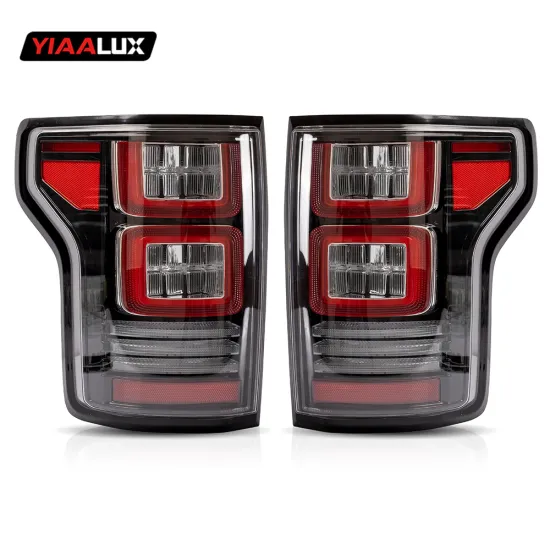 Vland Yiaalux LED Light Smoked Tail Lights Kit for Ford F150 F-150 2015-2018