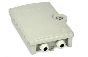 Wall Mounted Fiber Optic Distribution Terminal Box Lockable Door For Indoor
