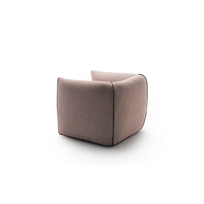 Italia Mia Single Linen Upholstered Armchair Sofa