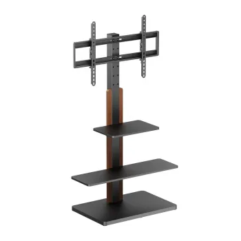 Universal Tilt Height Adjustable TV Stand with Shelves - Supports Up to 75 Inches TV (Max VESA 600x400)