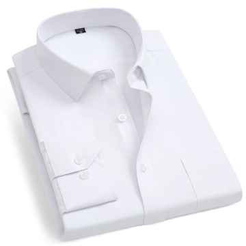 Competitive Price White Long Sleeve Men's Shirts