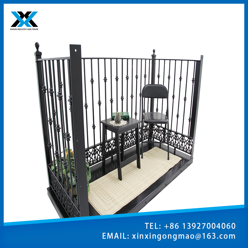 Easily Assembled Outdoor Fluorocarbon balcony fencing