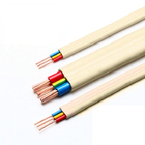 PVC terisolasi kawat kabel twin datar dan bumi