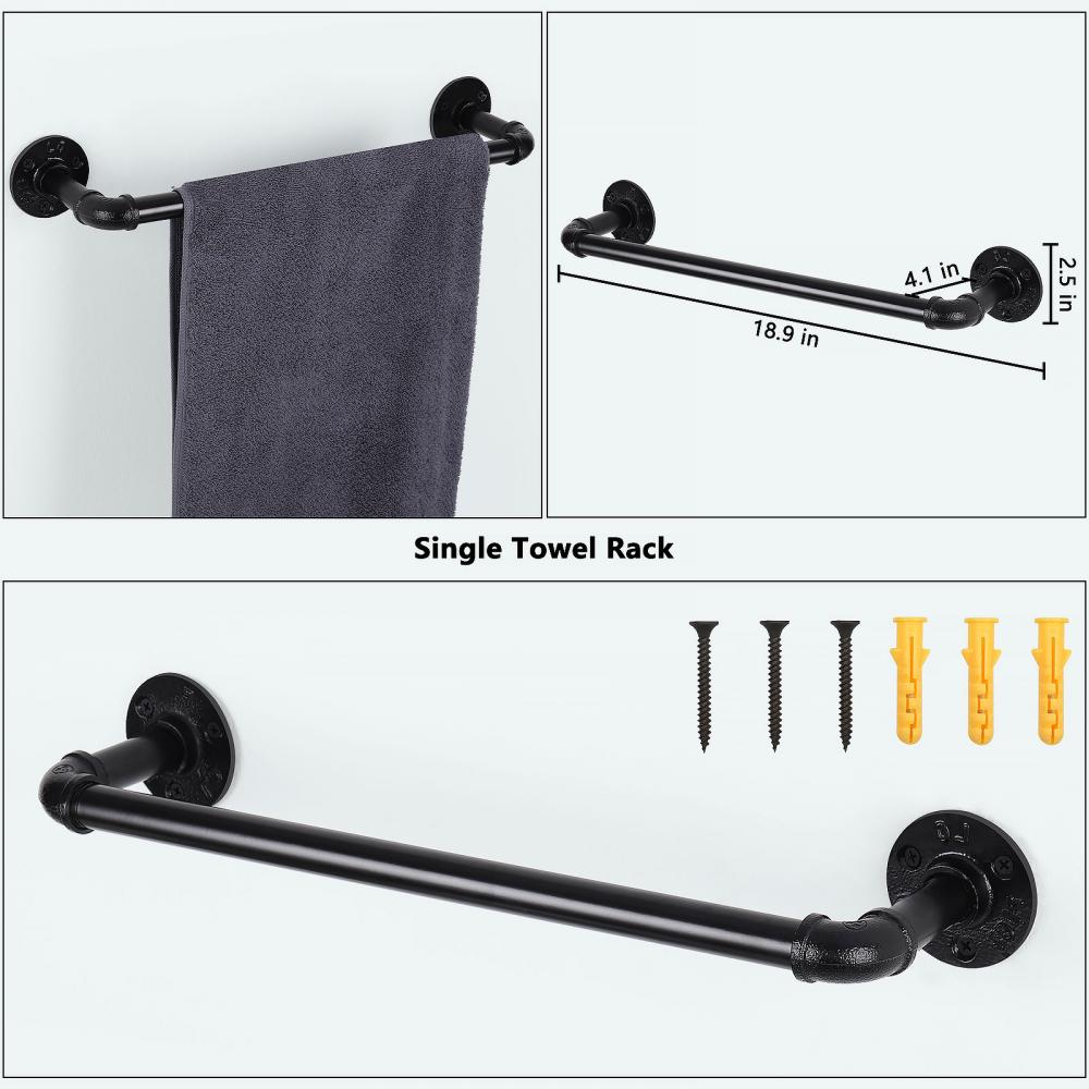 Wall Mounted Bathroom Faucet Towel Holder