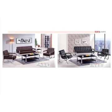 Wooden Office Furniture Sofa Set PU Leather