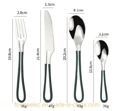 Eating Utensils Restaurant Hotel Flatware Set 4 Pieces Tableware Cutlery Spoon Dinner Fork Knife