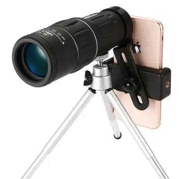16X52 Monocular Phone Clip: High Power Mini Night Vision Telescope for Low Light and Outdoor Use