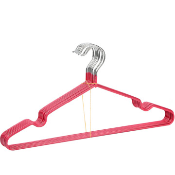 Dipped plastic anti slip hanger metal