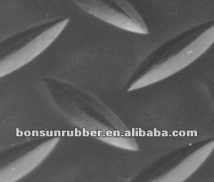 3mm/6mm diamond plate rubber runner sheet roll