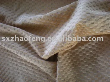 woven twill 100%cotton lattice velveteen fabric for sofa cover cloth