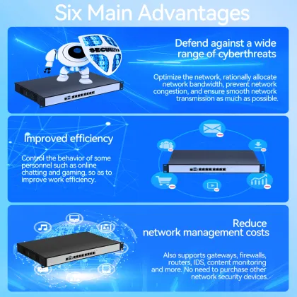 XCY 1U 8LAN Firewall Router
