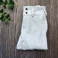 White Classic Button Equestrian Breeches