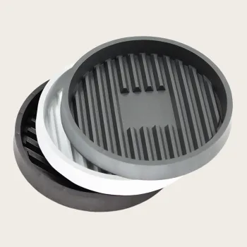 Round White Thickened Resin Drain Pedestal Pot Tray for Gardening