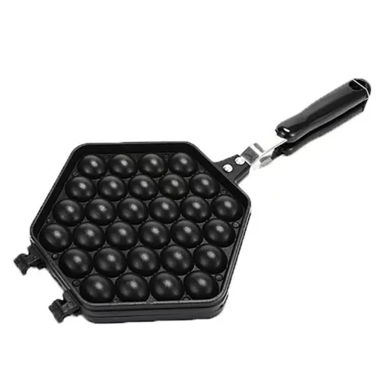 Non-Stick Cast Iron 30 Hole Egg Puff Pan for Kitchen