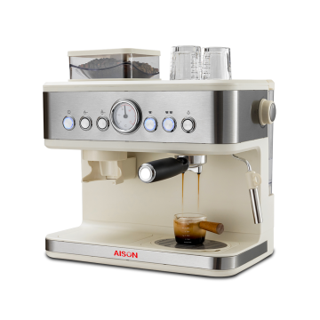 Macchina da caffè espresso in acciaio inossidabile professionale con funzionamento manuale
