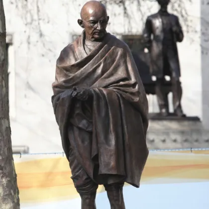 Custom garden decoration bronze mahatma gandhi statue