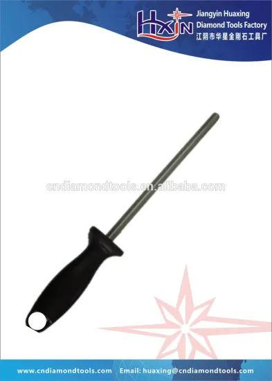 High quality Diamond Sharpening Steel with polycarbonate handle