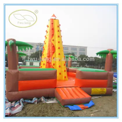 CE Approved outdoor inflatable climbing walls & inflatable sport wall for kids sale