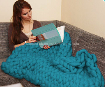 New Customized Hand Knitted Acrylic Crochet Wool Blanket Made in Alldone E-trading Firm
