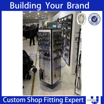 Best quality floor standing rotating accessories display