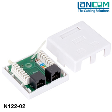 Lancom OEM,ODM Welcome professional Single port Cat5e STP RJ45 surface mount outlet box