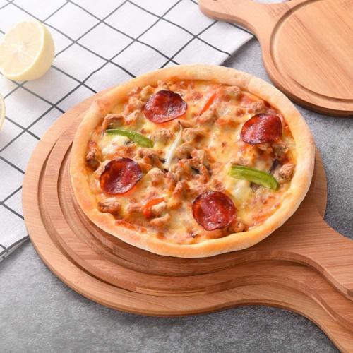 Baking Pan 10 Inch Natural Bamboo Pizza PEEL Manufactory