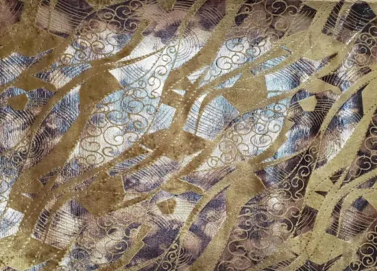 Knitted Velvet With Bronzing Sofa Upholstery Fabric