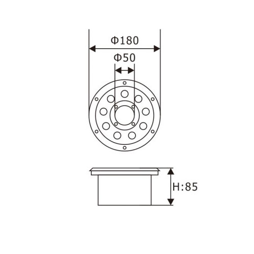 Color Changable ss304 15W LED Fountain LightofRgb LED Fountain Light