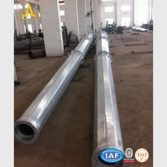 Airport Used 25M Round Taper Steel Pole