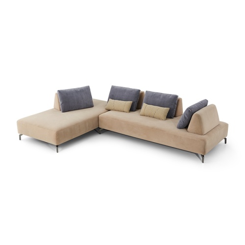 L forma sofá de sala de estar moderna seccional moderno
