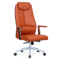 luxury genuine armrest swivel office chair