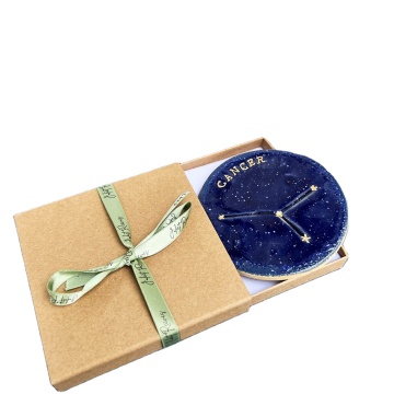 Blue Zodiac Constellation Star Sign Coaster
