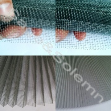 Hot Sale PET Material Pleated/Plisse Insect Screen, Plise/Pileli Sineklik