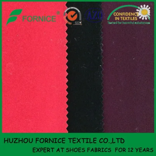 AZO FREE Certification 100% nylon velvet flock fabric for jewelry box, pouch