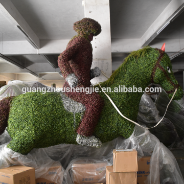 Artificial Wholesale fake artificial boxwood hedge animals artificial grass topiary human topiary horse topiary for indoor decor