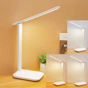Dimmable Touch Control LED Desk Lamp with USB Charging for Bedroom and Living Room