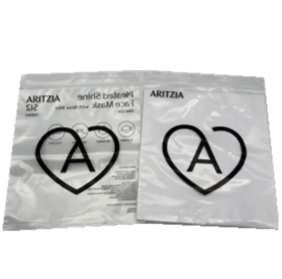 White transparent heart pattern much cute clothes bag underwear plastic bag