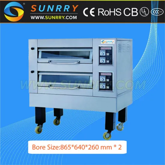Professional bakery equipment stainless steel 2 decks outdoor domestic electric oven for pizza used