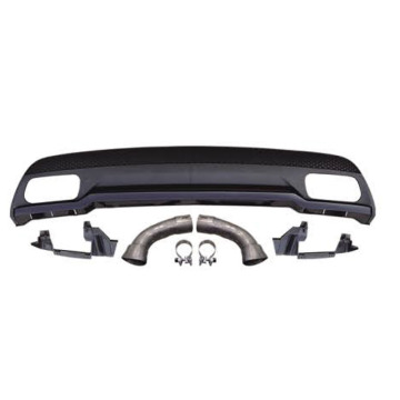 A45 AMG Rear Lip Diffuser - Black for BENZ W176 A45