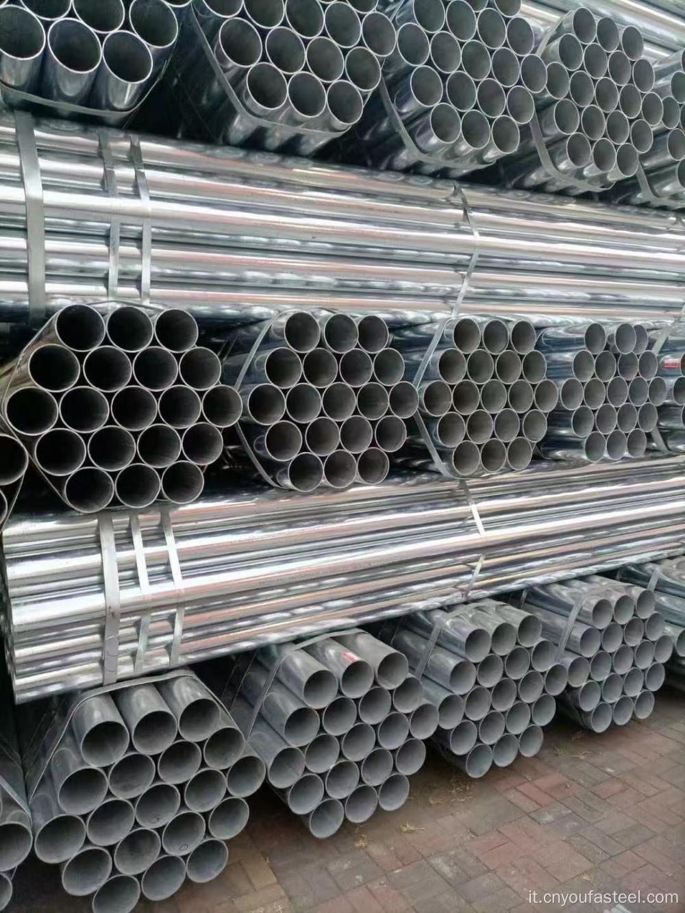 Pipe di ferro zincato di finitura nera ad alta garanzia