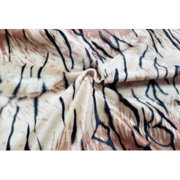 Polyester100% Animal Printed Velvet Home Textile Fabric