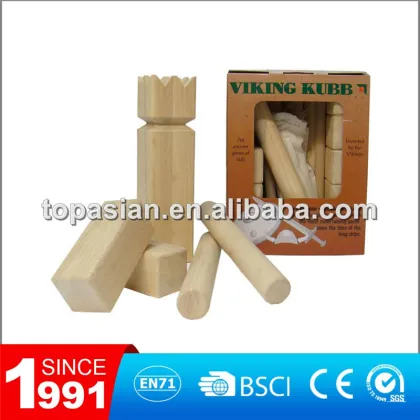 Kubb outdoor game / Wooden kubb game / The game kubb