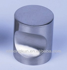 Cylindrical stainless steel cabinet knob