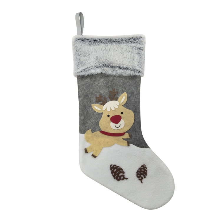 Reindeer christmas stocking